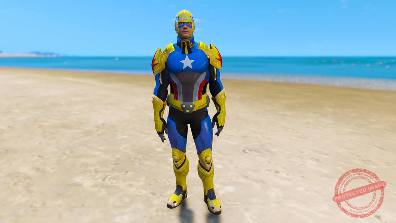 GTA 5 Mods Captain America (Xandearth)