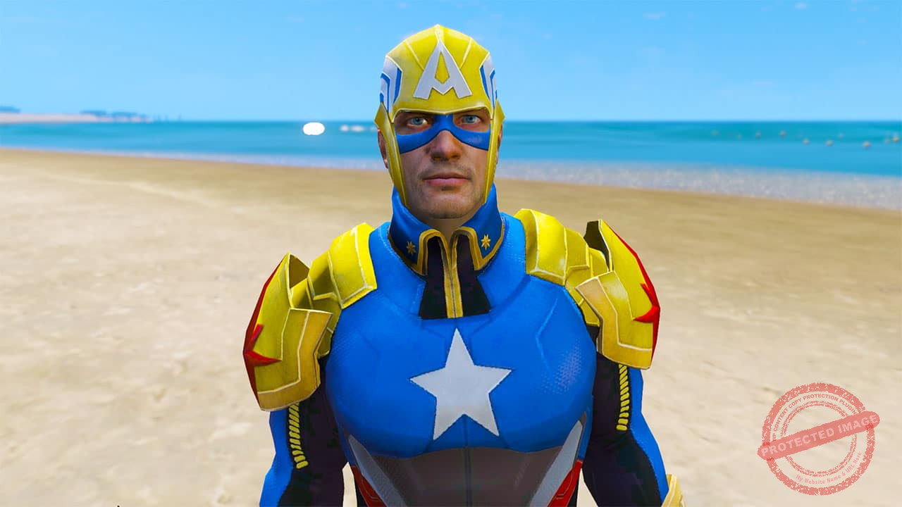GTA 5 Mods Captain America (Xandearth)