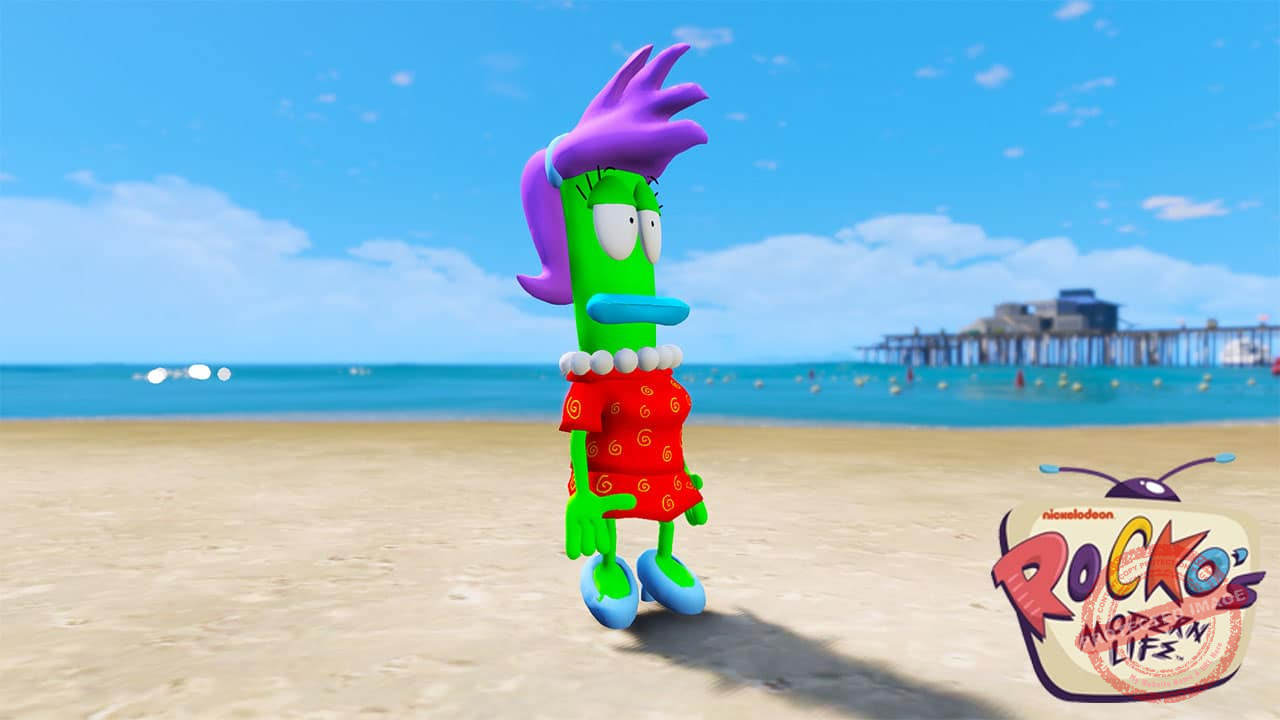 GTA 5 Mods Rachel Ralph Bighead in Rocko's Modern Life