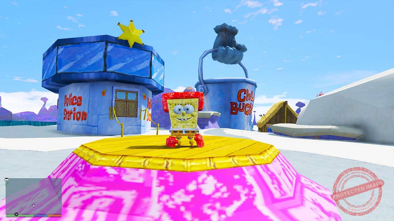 GTA 5 Mods Spongebob Conch Street Map
