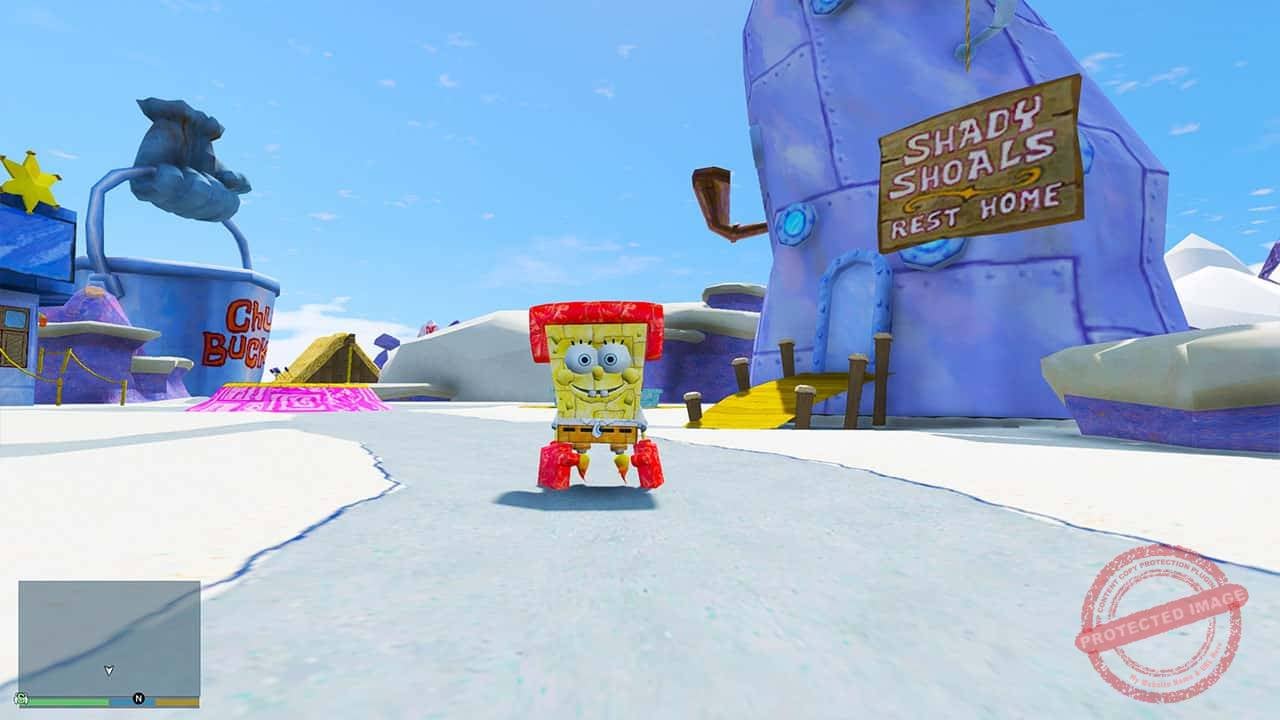 GTA 5 Mods Spongebob Conch Street Map