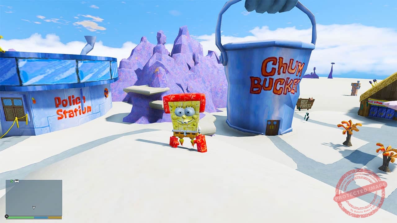 GTA 5 Mods Spongebob Conch Street Map