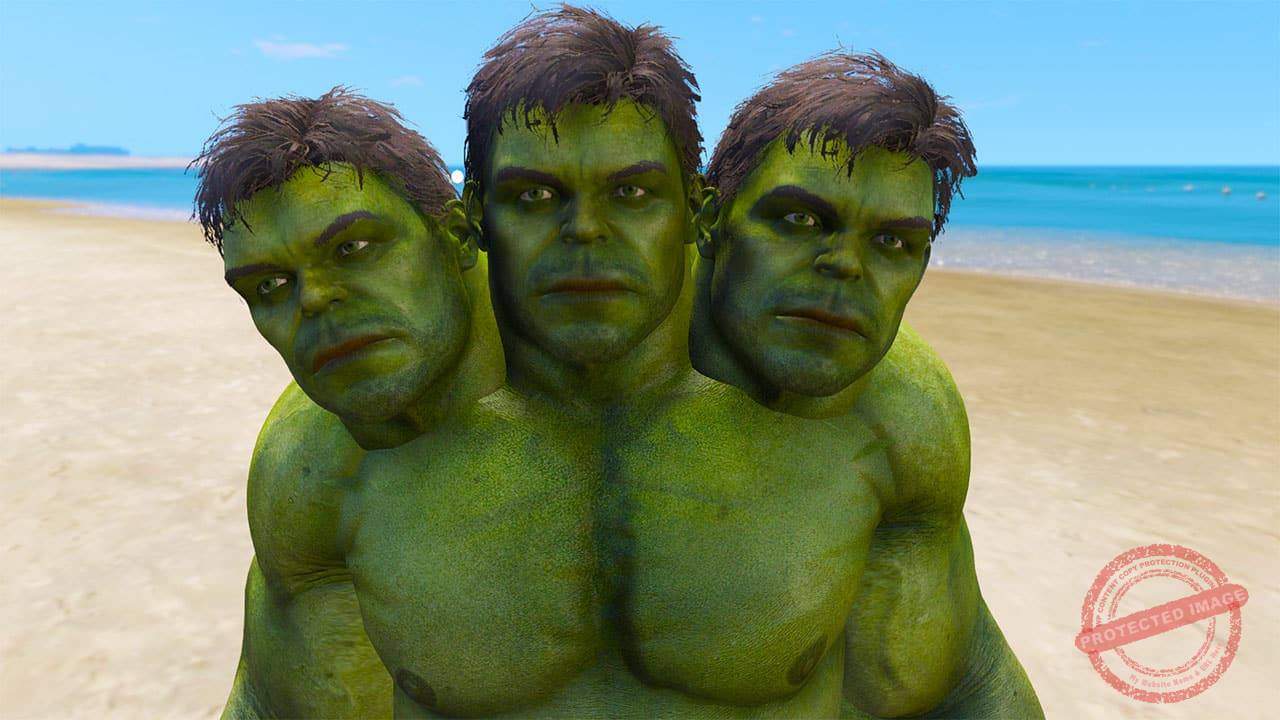 GTA 5 Mods 3 Heads Hulk