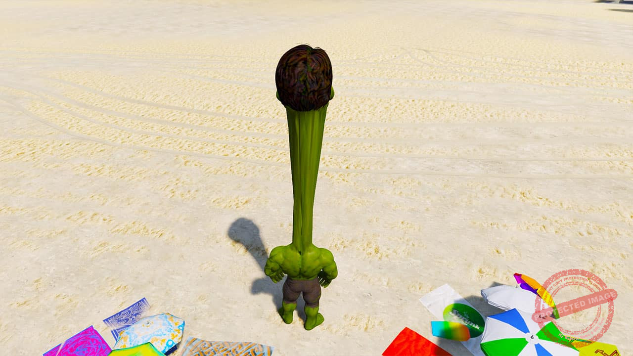GTA 5 Mods Long Neck Hulk