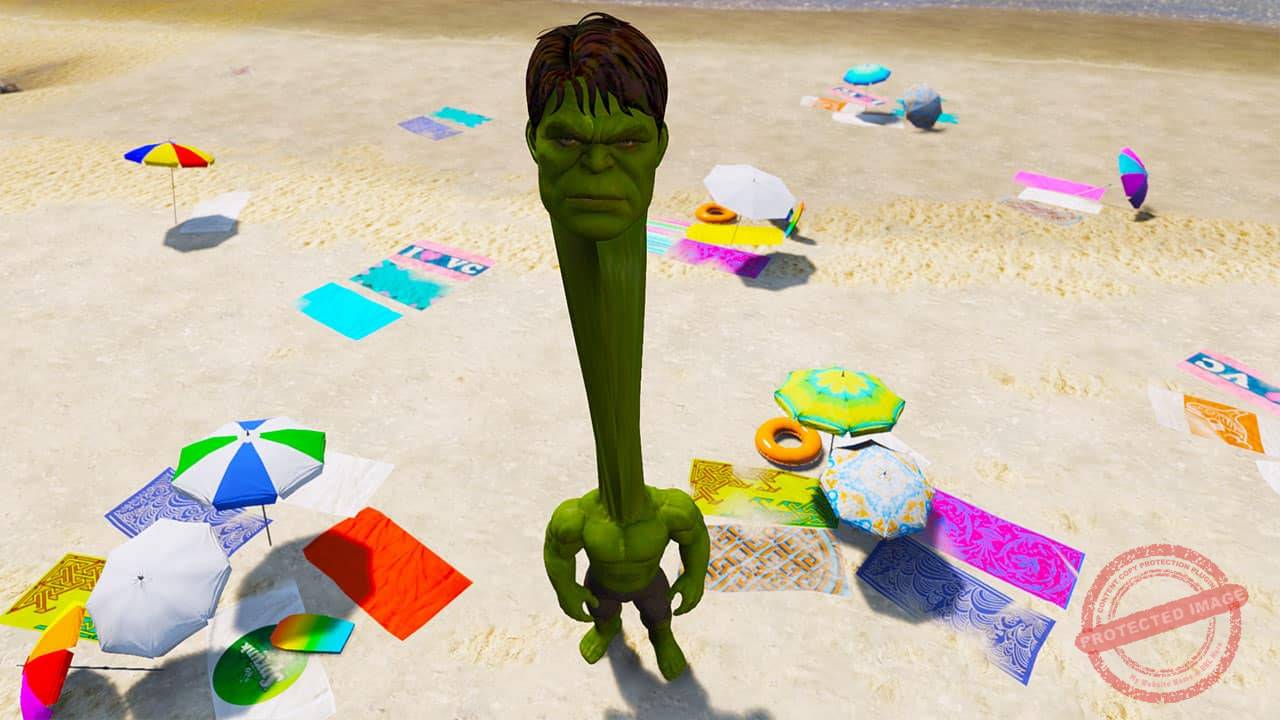 GTA 5 Mods Long Neck Hulk