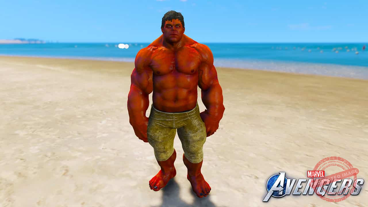 GTA 5 Mods Marvel's Avengers Red Hulk