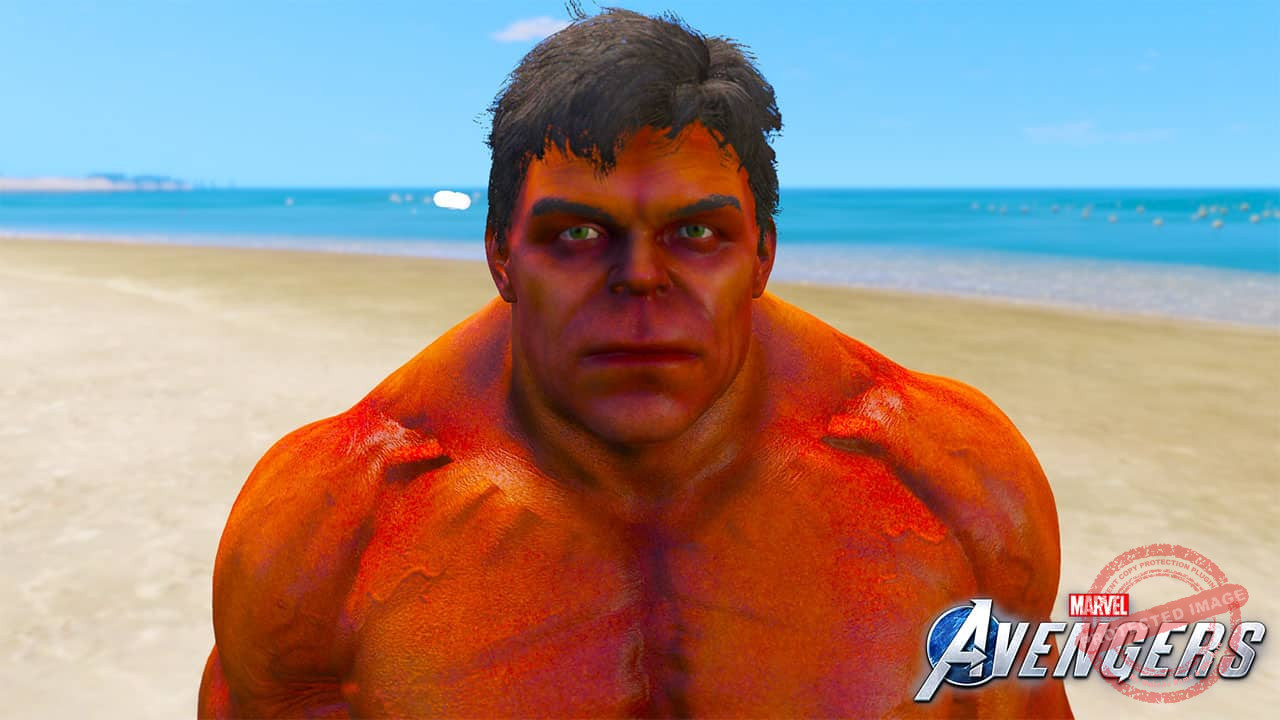 GTA 5 Mods Marvel's Avengers Red Hulk