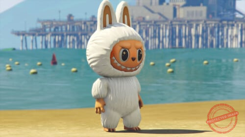 GTA 5 Mods Labubu White - GTA 5 Mods Website