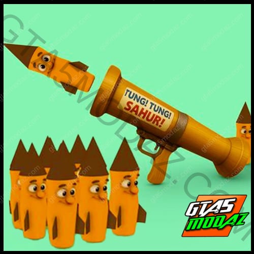 GTA 5 Mods Tung Tung Tung Sahur Rocket Launcher