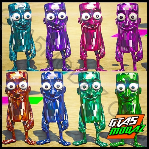 GTA 5 Mods Diamond Tung Tung Tung Sahur 9 Colors