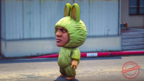 GTA 5 Mods Franklin Labubu V1 - GTA 5 Mods Website