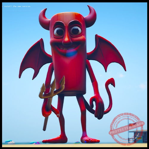 GTA 5 Mods Giant Devil Tung Tung Tung Sahur Italian Brainrot