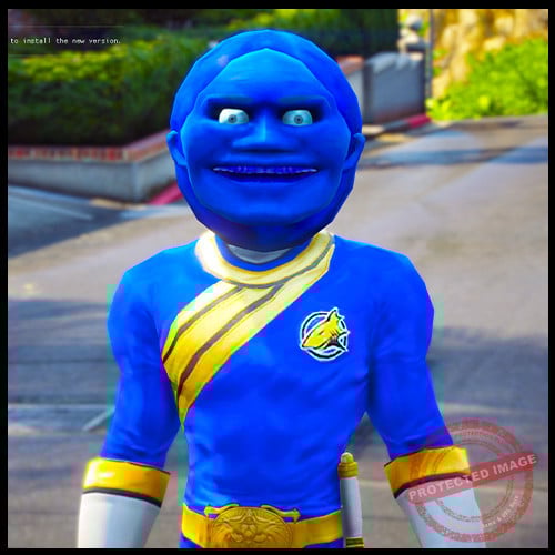 GTA 5 Mods Lin Gang Melon Blue Ranger