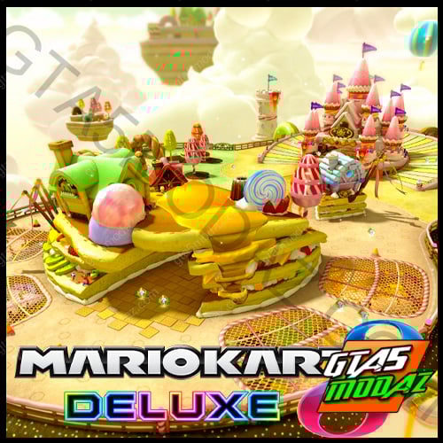GTA 5 Mods Sweet Sweet Kingdom Mario in Kart 8 Deluxe [YMAP]