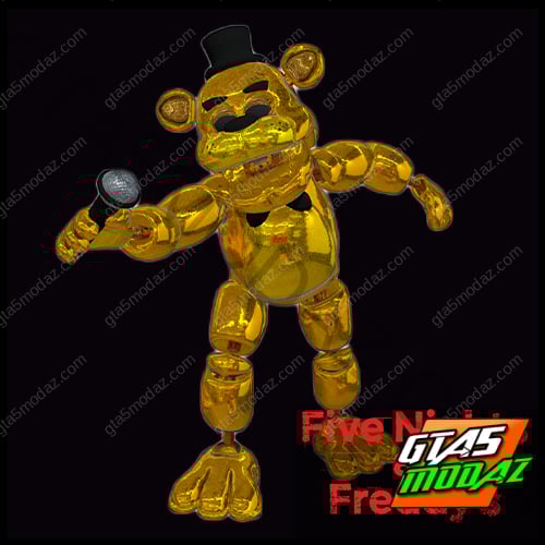 GTA 5 Mods FNAF Reflective Golden Freddy