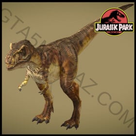 GTA 5 Mods Tyrannosaurus Rex in Jurassic Park