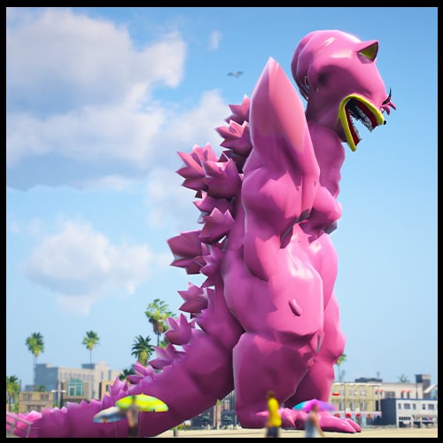 GTA 5 Mods Sonic Godzilla Girl
